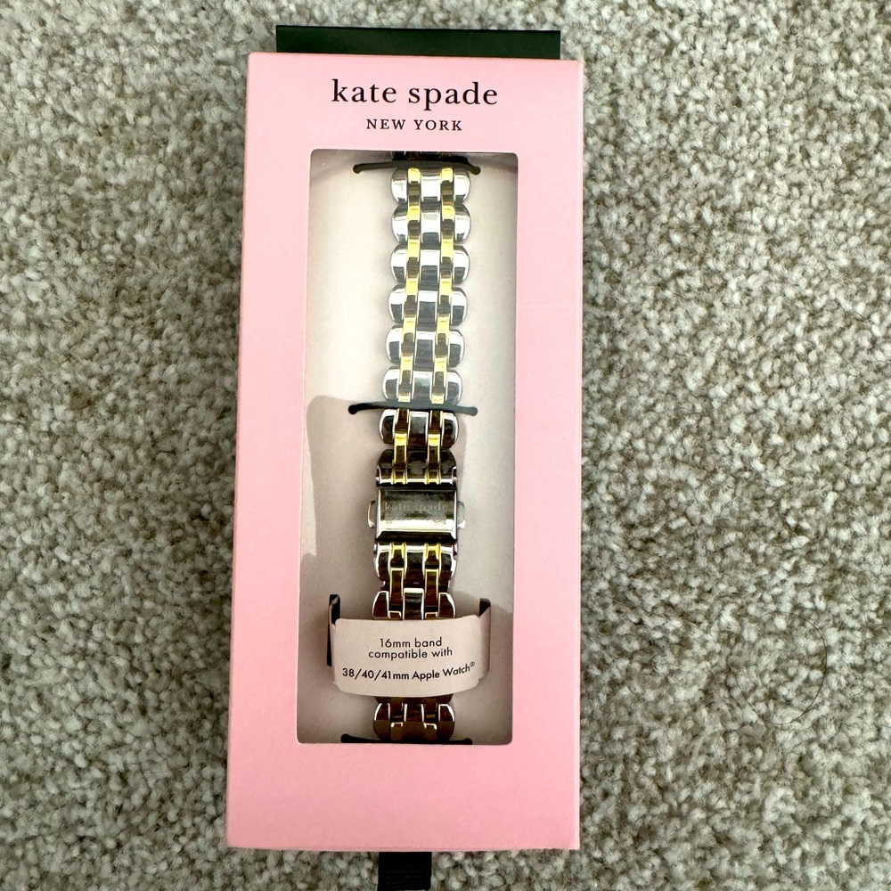 Kate Spade Jewelry Two-Tone silver gold Apple Watch Band